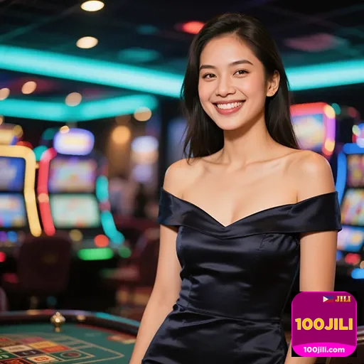 100jili smiling woman casino 2